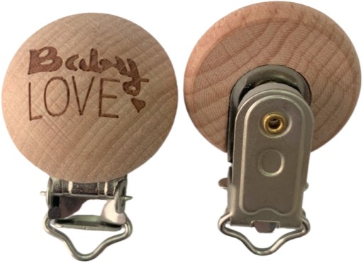 Drevený klip na cumlík BabyLOVE 30mm