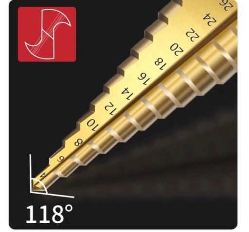 KROKOVACÍ KUŽELOVÝ VŔTAČ HS TYTAN 4-32mm VŔTAČKY