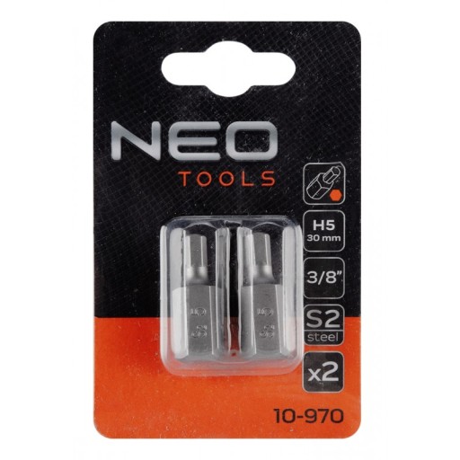 HEX hrot 5 x 30 mm, S2 x 2 ks, NEO 10-970