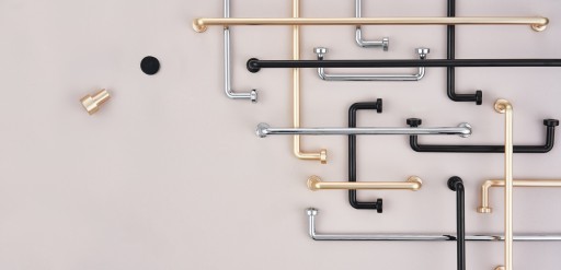 ÚCHYTKA NA NÁBYTOK LOFT TUBE, MATNÁ ČIERNA, 160mm