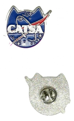 NASA Cats Pin Space Metal Pin Cats Head