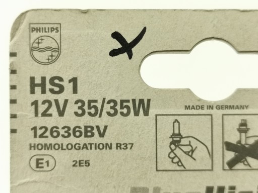Žiarovka do svetlometu Philips HS1 12636BV Blue Vision 12V 35W