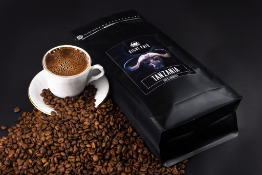 Čerstvo pražené kávové zrná 100% Arabica Tanzánia 50G pre kávovar na espresso