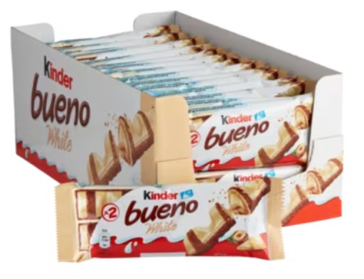 Kinder Bueno White oblátky 1ks x 39g biela tyčinka Ferrero pre deti