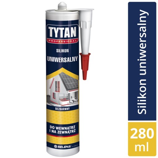 Univerzálny silikón, bezfarebný, 280 ml Titanium