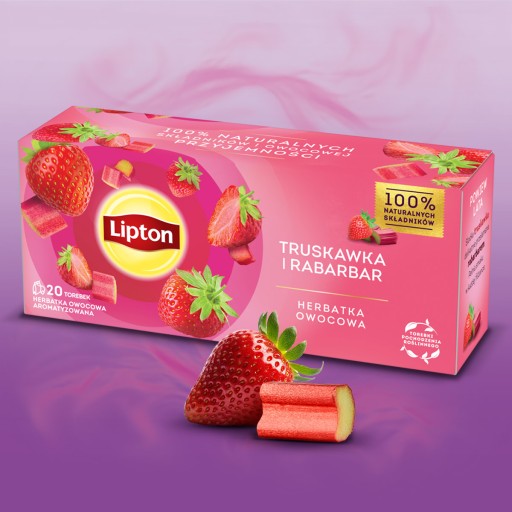 Set Lipton ovocný čaj Mango, Jahoda mix 2x20 sáčkov 66g