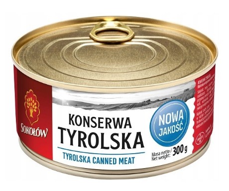 TYROLSKA survival mäsová konzerva, 300g konzerva