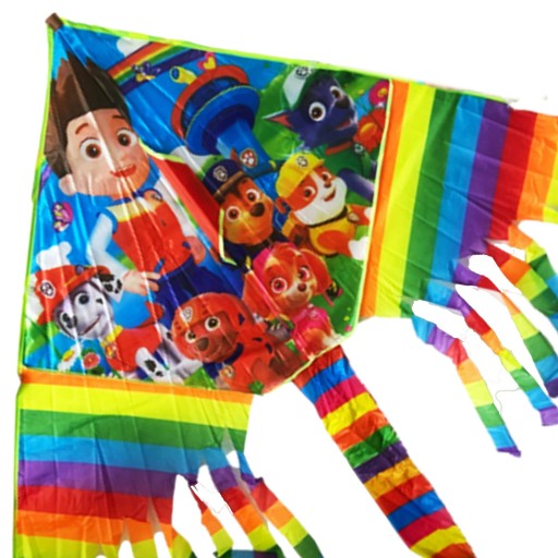 VEĽKÝ KITE PRE DETI Tlapková PATROL XL 200x150 CM RYDER EKIPA DOGS LIGHT