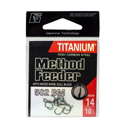 Titanium Method Feeder hák 502 č.6 10 ks 02-P-502BM-06