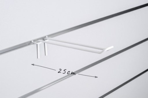 Dvojháčik na Space Wall, biely drôt, 25 cm