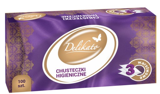 HYGIENICKÉ Utierky DELIKATO 100 ks. 3 vrstvy