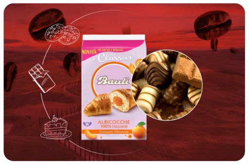 Bauli Croissant Albicocca Talianske croissanty s marhuľou 300g