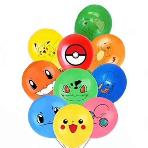 POKEMON PIKACHU LATEXOVÉ BALÓNY 10 KS. 12 PALCOV