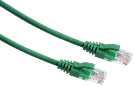 Ethernet LAN UTP patch kábel, cat.6, 1 m, zelený, LAN1.0 GN CABLE