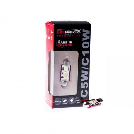 LED žiarovka trubicová 39mm COB C5W 12V Samsung LED/ EPLP03