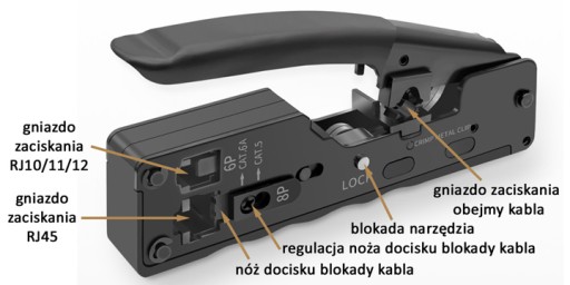 RJ45/8P8C STP zástrčka tienená cat.6A krútená dvojlinka AWG24-27 chvostová spona Telegartner