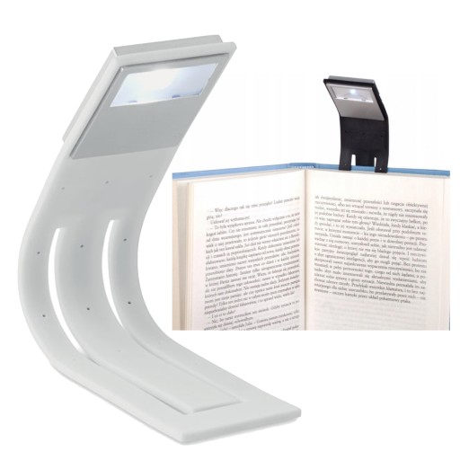 LED LAMPA NA ČÍTANIE 2v1 záložka FlexiLight, biela