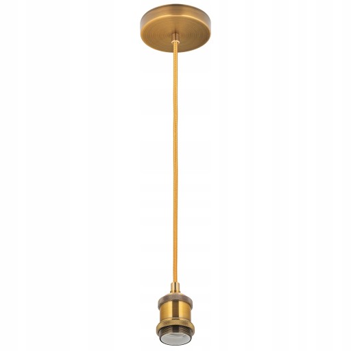 ZÁVESNÉ stropné svietidlo, ozdobné kovanie, žiarovka E27, ZLATÁ GLAMOUR LAMP