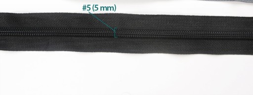 Zips Páska Zips 5mm NAVY BLUE - 1mb + 2 Zipsy