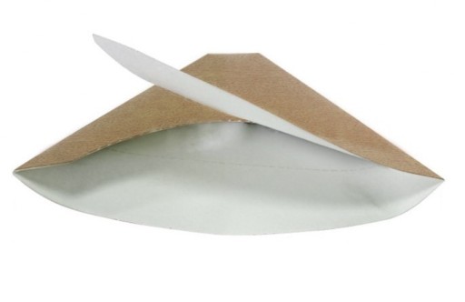 Papierové kornútky, obal na trojuholníkové palacinky, 25 ks. Hnedá