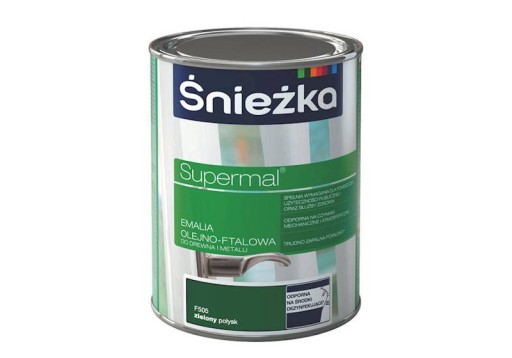 ŚNIEŻKA Olej-ftalát Zelená RAL6002 Lesk 0,2L