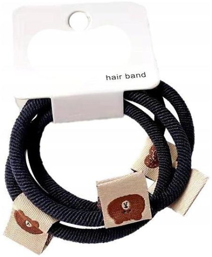 Sada gumičiek do vlasov, medvedík, 4 ks