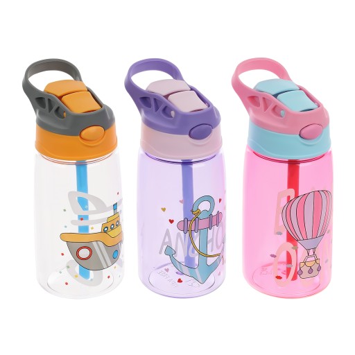 FĽAŠA SO SLAMIČKOU S HLADKOU PRE DETI 480 ml