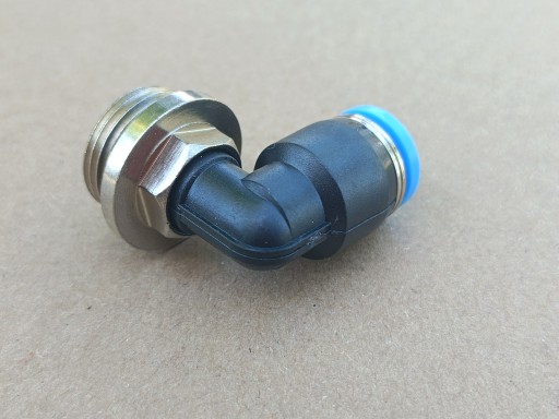 Uhlový pneumatický zásuvný konektor fi 8mm závit 3/8