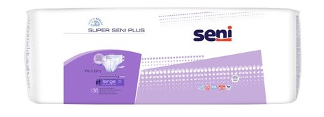 Super Seni PLUS Plienky pre dospelých veľ L 1 ks