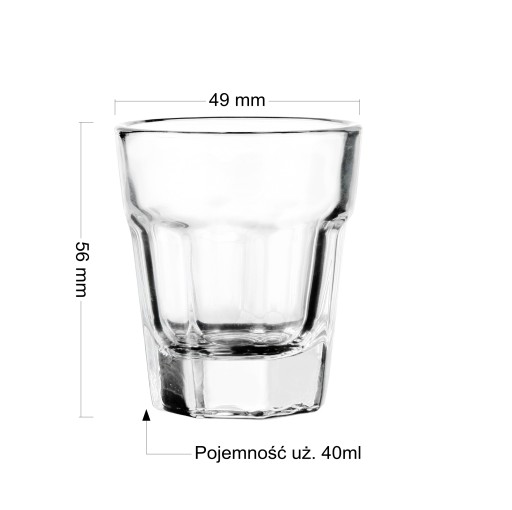 Pohár na vodku a likéry 40 ml GLASMARK