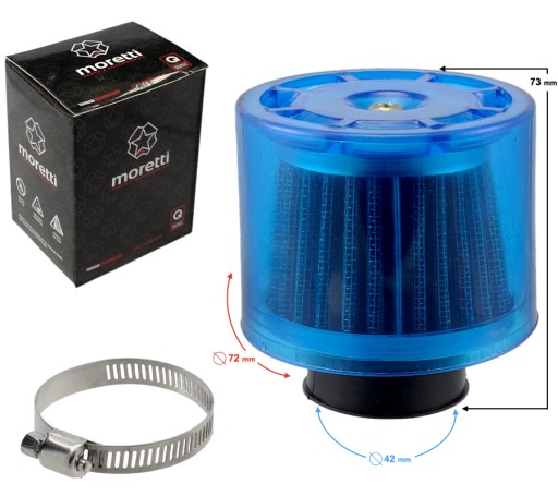 Kryt kužeľového filtra 42 mm pre PZ26 PZ30 PZ27 Mikuni Cross Quad 150-250cc