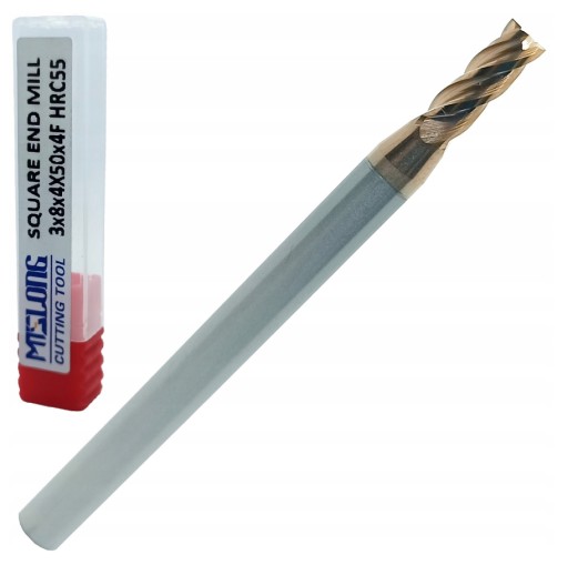 KARBIDOVÁ FRÉZA VHM MTS fi 3mm 55 HRC 4 čepele TEST