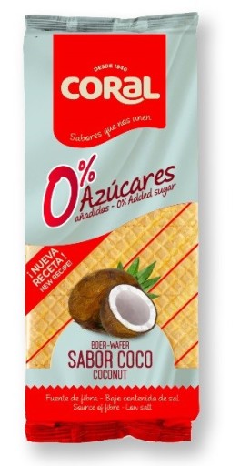 Oblátky s kokosovým krémom bez pridaného cukru 150g KORAL