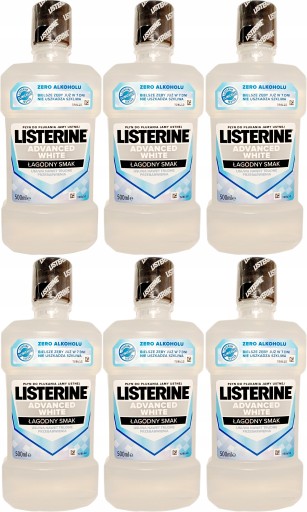 Listerine Advanced White ústna voda 500 ml