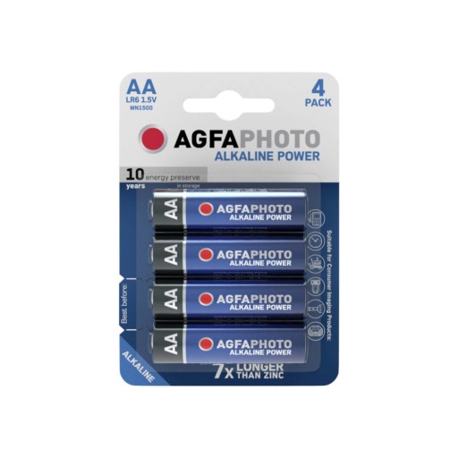 Agfaphoto Alkalické LR06 AA batérie 4x