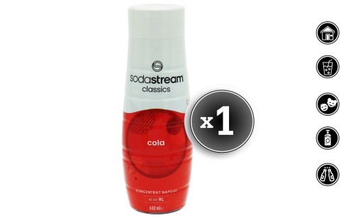 CLASSIC COLA KONCENTRÁT SIRUP PRE SODASTREAM SATURATOR 9L DRINK s 440ml