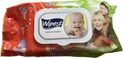 Wipest Hygiene vlhčené obrúsky x 72 ks