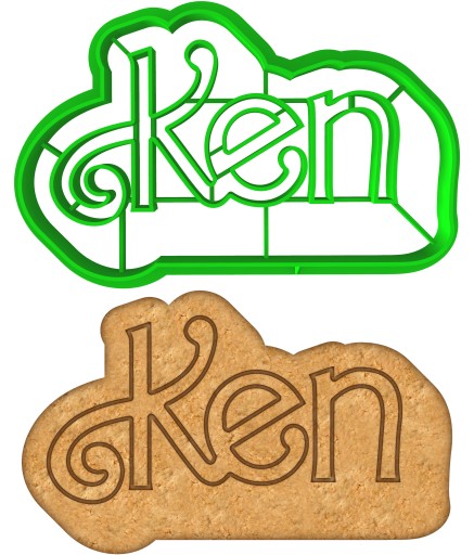 Vykrajovačka na perníčky Logo Nápis Film Bábika Barbie Ken