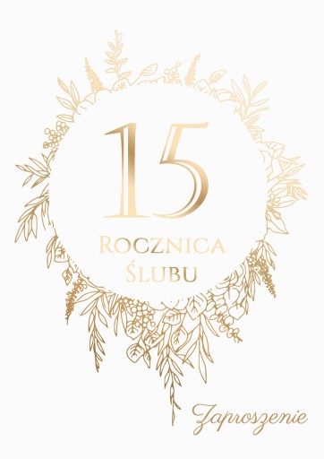 POZVÁNKA NA SVADOBNÉ VÝROČIE - Zlaté výročie