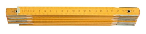 Drevený skladací meter s objímkami, 2 m