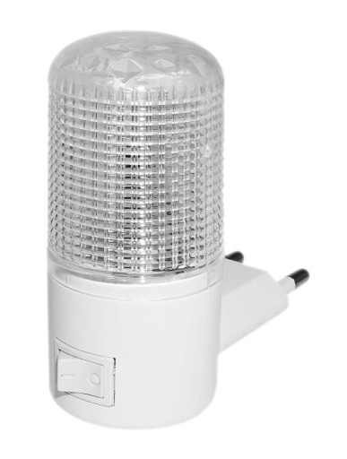 Diskrétna 3 LED KONTAKTNÁ NOČNÁ LAMPA, biela