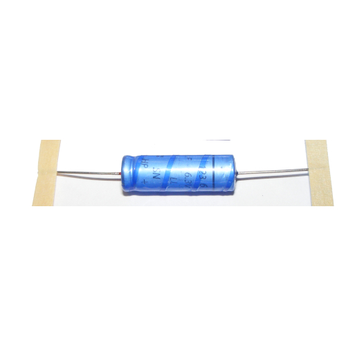 Axiálny elektrolytický kondenzátor 680uF 6V3 séria 123 11x33mm