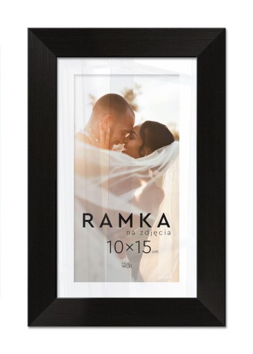 Fotorámik 10x15 cm s podporou Čierny