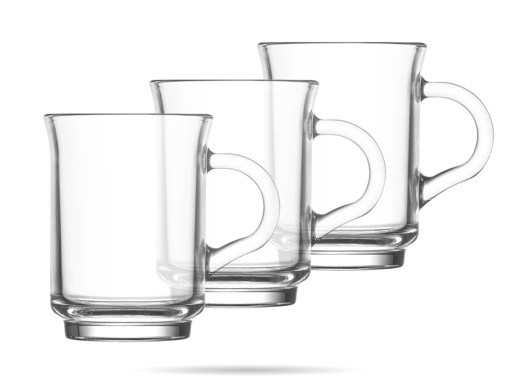 LAV ADA poháre na kávu a čaj 250ML 3ks SADA hrnčekov hrnčekov. 3-KS.