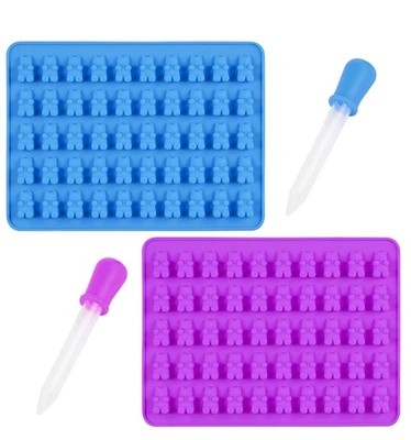SILIKÓNOVÁ FORMA PRE MEDVEĎOV, MEDVEĎOV, ĽAD + PIPETKU