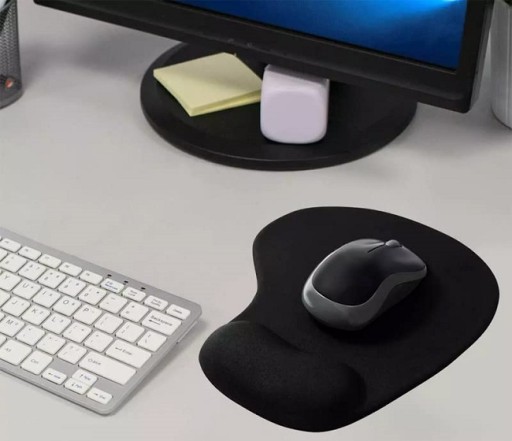 Ergonomická podložka pod myš 226 x 190 mm čierna