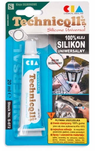 UNIVERZÁLNE ČÍRE SILIKÓNOVÉ LEPIDLO 20ML