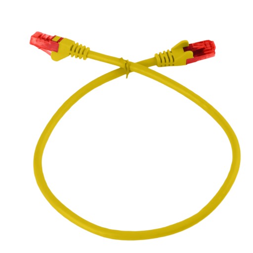 Prepojovací kábel RJ45 CAT 6 U/UTP AWG24, žltý, 2 m