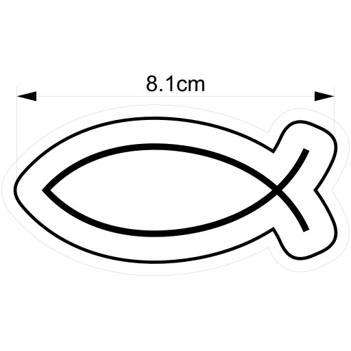 Formička Communion Symbol Ryba Ichthys 1