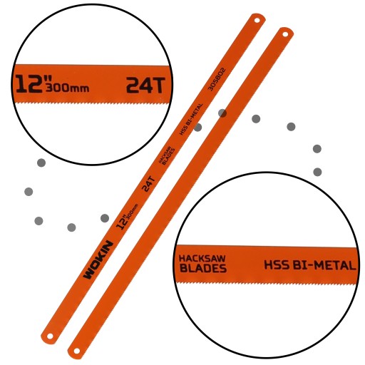 BIMETALOVÝ PÍLOVÝ LIST NA REZANIE KOVOVÉHO DREVA 300X12MM